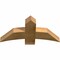 Ekena Millwork Bellingham Rough Sawn Timber Gable Bracket, Western Red Cedar, 36"W x 18"H x 4"D x 6"F, 12/12 Pitch GBW036X18X0406BEL00RWR - alternate 4
